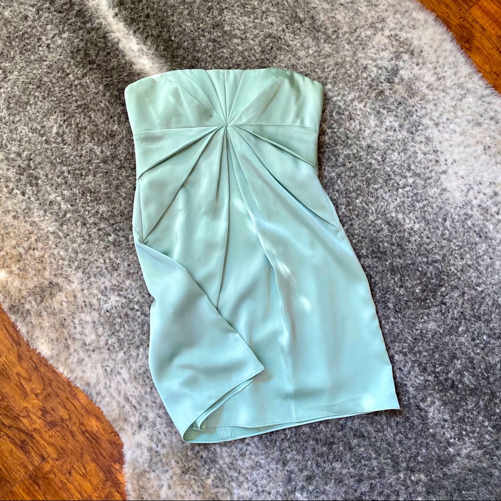 Strapless, Mint Green, Party Dress